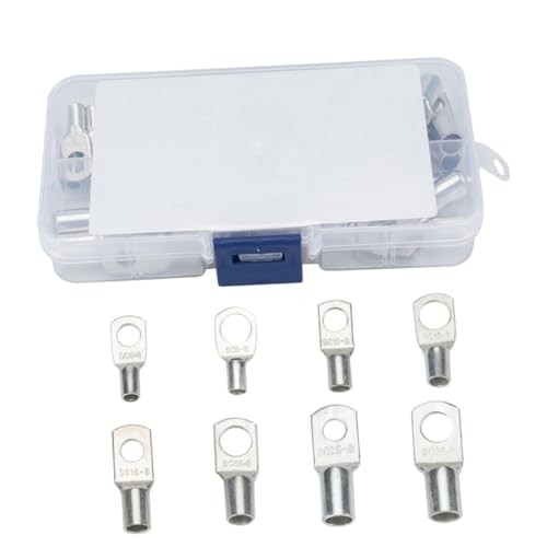 LIGIGWASH 60 Stück Teiliges Verzinnte Kupfer Rohrkabelschuhe mit Flanschöffnung Batterietaugliche Kabelverbinder Feuchtigkeitsdichte Crimp Lötanschlüsse für Auto und Solarstromanlagen LIGIGWASH 60 Stück Teiliges Verzinnte Kupfer Rohrkabelschuhe mit Flanschöffnung Batterietaugliche Kabelverbinder Feuchtigkeitsdichte Crimp Lötanschlüsse für Auto und Solarstromanlagen von LIGIGWASH