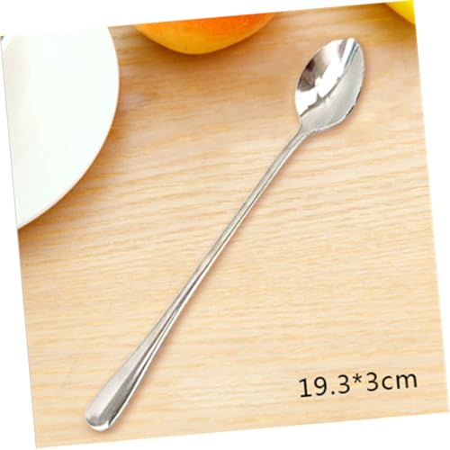 LIGIGWASH 8 Stück Teiliges Edelstahl Long Handle Kaffeelöffel mit Spitzem Kopf Langlebig Modern Geeignet für Kaffee Tee Eis und Desserts Spülmaschinenfest Stilvolles Design von LIGIGWASH