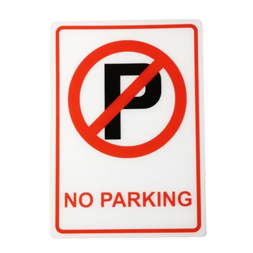 LIGIGWASH Acryl No Parking Warnschild Kunststoff Langlebig Einfache Montage Glatte Oberfläche für Öffentliche und Private Bereiche Wie Parkplätze und Eingänge von LIGIGWASH
