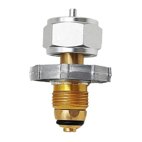 LIGIGWASH Adapter mit Präzise Gefertigten Gasventilen für Bbq und Camping Schnelle Verbindung Kompatibel mit Verschiedenen Tankgrößen für Sicheres Nachfüllen von LIGIGWASH