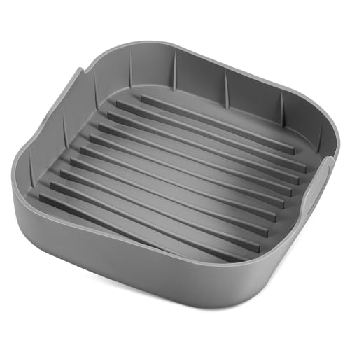 LIGIGWASH Airfryer Matte Quadratisch Wiederverwendbar Hitzebeständig Bpa Frei Antihaftbeschichtet für Backofen und Heißluftfritteuse Vielseitig Spülmaschinenfest Leicht zu Reinigen von LIGIGWASH