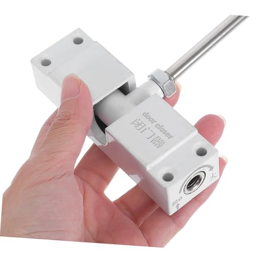 LIGIGWASH Aluminium Türschließer mit Doppel-feder-mechanismus Einstellbar Selbstschließend Geräuscharm Robust für Haus Büro und Gewerbliche Nutzung von LIGIGWASH