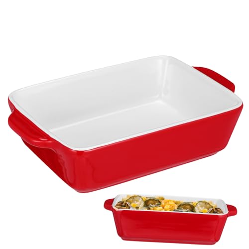 LIGIGWASH Backblech Rechteckig Rot Ofen und Mikrowellengeeignet Mittlere Dicke Umweltfreundlich Hitzebeständig Leicht zu Reinigen für Gesundes Backen und Servieren LIGIGWASH Backblech Rechteckig Rot Ofen und Mikrowellengeeignet Mittlere Dicke Umweltfreundlich Hitzebeständig Leicht zu Reinigen für Gesundes Backen und Servieren von LIGIGWASH