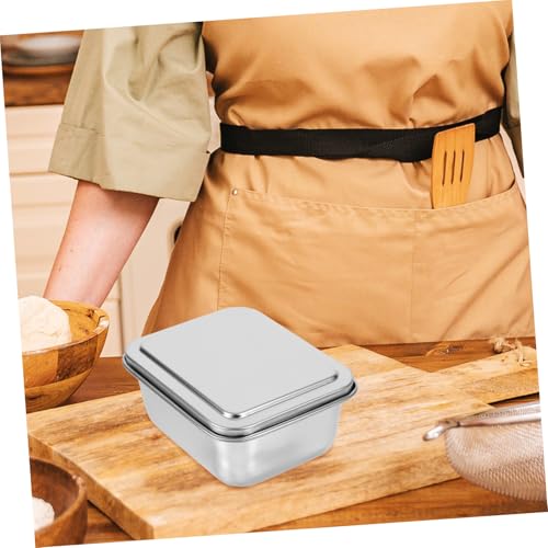 LIGIGWASH Backblech mit Deckel Rechteckige Extra Dicke Backform Vielseitige Tiramisu und Kuchenform Dampfgar und Ofenfest Leicht zu Reinigen Langlebig und Rostfrei von LIGIGWASH