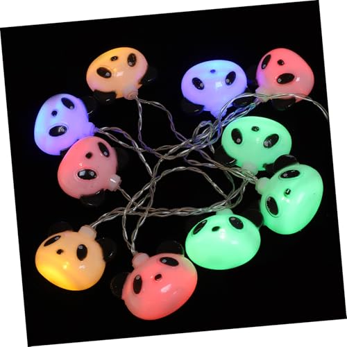LIGIGWASH Bunte Panda LED Lichterkette mit Lampen Batteriebetrieben Dekorative Kunststofflampen für Schlafzimmer Wohnzimmer Party Kinderzimmer Geschenkidee für Festtage und Feiern LIGIGWASH Bunte Panda LED Lichterkette mit Lampen Batteriebetrieben Dekorative Kunststofflampen für Schlafzimmer Wohnzimmer Party Kinderzimmer Geschenkidee für Festtage und Feiern von LIGIGWASH