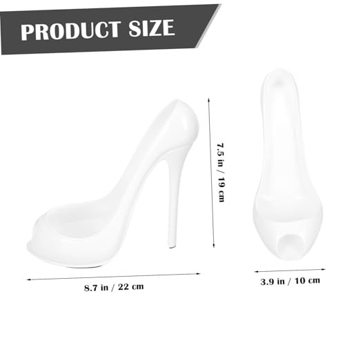 LIGIGWASH Dekorativer High Heel Weinregal aus Resin Eleganter Flaschenhalter für Tisch Kreatives Schuhdesign Stilvolle Weinflaschenablage für Zuhause Bar und Restaurant Freistehend und von LIGIGWASH