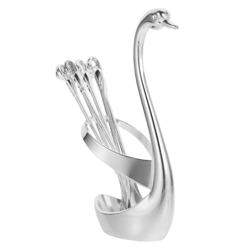 LIGIGWASH Dekorativer Schwanenständer Löffelset Küchenlöffel Dessertlöffel mit Rundem Kopf Leichtes Kratzfestes Material für Kaffee Eis und Kleine Kuchen Praktischer Halter für Restaurant LIGIGWASH Dekorativer Schwanenständer Löffelset Küchenlöffel Dessertlöffel mit Rundem Kopf Leichtes Kratzfestes Material für Kaffee Eis und Kleine Kuchen Praktischer Halter für Restaurant von LIGIGWASH