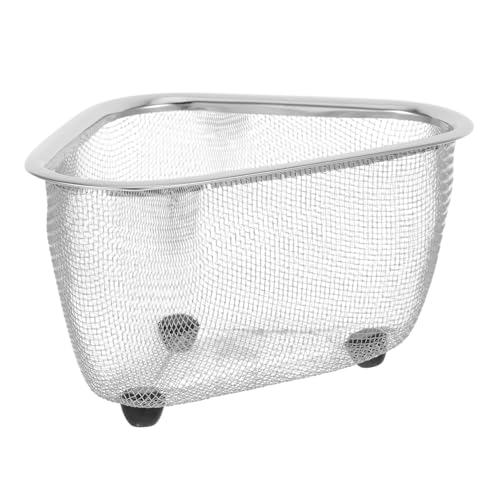 LIGIGWASH Dreieckiger Edelstahl Abflusskorb Küchenspüle Feinmaschig Luftdurchlässig Multifunktional Spülschwamm Organizer Gemüse Obst Abtropfkorb Kompakt Passend Für Verschiedene Spülen LIGIGWASH Dreieckiger Edelstahl Abflusskorb Küchenspüle Feinmaschig Luftdurchlässig Multifunktional Spülschwamm Organizer Gemüse Obst Abtropfkorb Kompakt Passend Für Verschiedene Spülen von LIGIGWASH