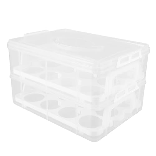 LIGIGWASH Dual -layers -kuchen -trägerbehälter Cupcake -wickelbox Tragbarer Cupcake -container Cupcake Storage Box Out Cupcake Container LIGIGWASH Dual -layers -kuchen -trägerbehälter Cupcake -wickelbox Tragbarer Cupcake -container Cupcake Storage Box Out Cupcake Container von LIGIGWASH