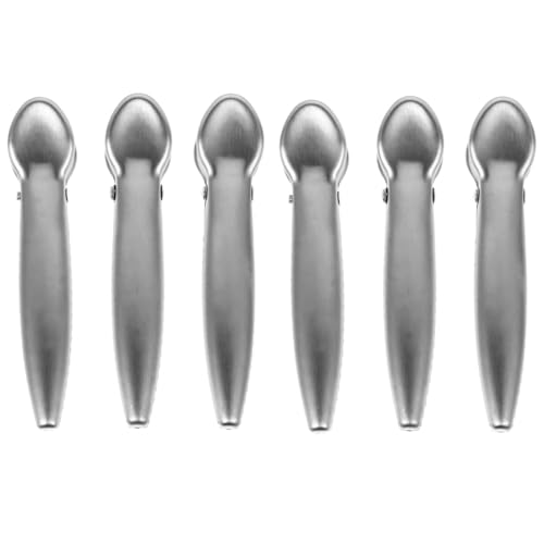 LIGIGWASH Edelstahl Beutelclips Rostfrei Wiederverschließbare Verschlussklammern für Lebensmittel Tüten Frischhaltend und Wiederverwendbar für Küche Kühlschrank Schule von LIGIGWASH