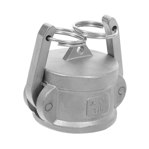 LIGIGWASH Edelstahl Camlock Verschlusskappe Dc Schnelle Präzise Dichtung Auslaufsicher Kompakt für Schlauchkupplungen und Rohrendkappen bei Öltransport und Hydraulik von LIGIGWASH