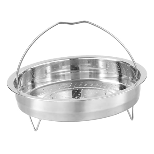 LIGIGWASH Edelstahl Dämpfeinsatz mit Halterung Steamer Korb für Reiskocher Topf Dämpfkorb mit Hitzebeständigem Griff für Gesundes Dampfgaren von Gemüse Meeresfrüchten Kartoffeln und Mehr von LIGIGWASH