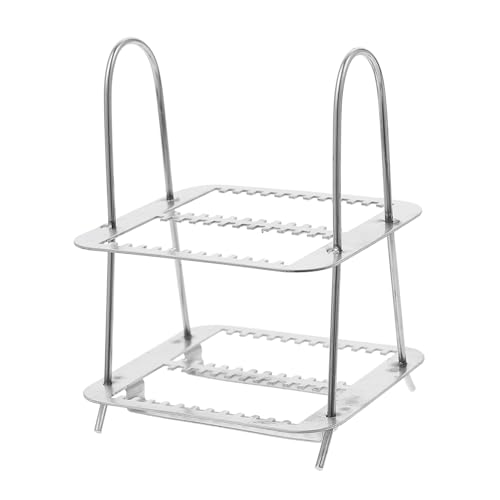 LIGIGWASH Edelstahl Färbegestell für Mikroskopobjektträger Positionen Glasplattenhalter Laborbedarf Robust Leicht Tragbar von LIGIGWASH