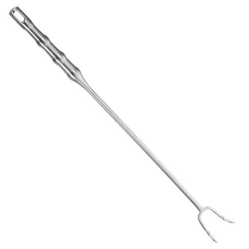 LIGIGWASH Edelstahl Fleischhaken Langer Grillhaken Praktischer Food Flipper Haken für Picknick Bbq Metzger Küchenhelfer Robust Langlebig Vielseitig Einsetzbar von LIGIGWASH