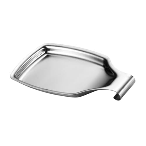 LIGIGWASH Edelstahl Löffelhalter Küchenablage Rostfrei Breites Tablett für Suppenlöffel Pfannenwender Kochutensilien Organizer Silber Modern von LIGIGWASH