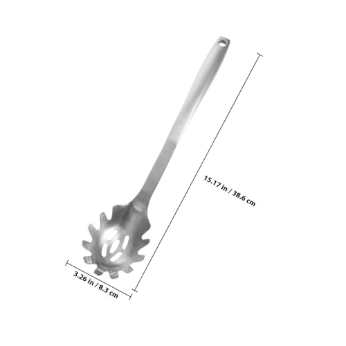 LIGIGWASH Edelstahl Pasta Löffel Spaghetti Server mit Zähnen Nudelheber mit Abtropflöchern Hitzebeständig Vielseitig für Küche Haushalt Restaurant LIGIGWASH Edelstahl Pasta Löffel Spaghetti Server mit Zähnen Nudelheber mit Abtropflöchern Hitzebeständig Vielseitig für Küche Haushalt Restaurant von LIGIGWASH