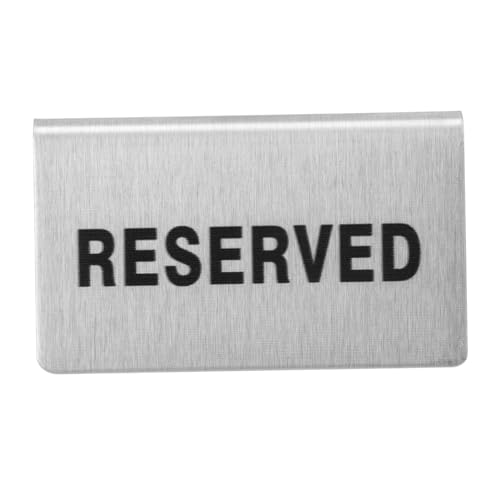 LIGIGWASH Edelstahl Reserviert Tischschild Doppelseitig Praktisch Unzerbrechlich Für Restaurant Hochzeit Party Tischaufsteller von LIGIGWASH