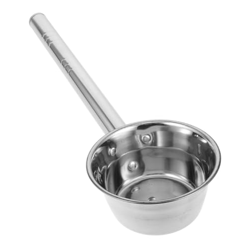 LIGIGWASH Edelstahl Schöpfkelle mit Langem Griff Rostfrei Ergonomisch Vielseitig für Küche Bad Badespülung Große Wasserschöpfkelle Langlebig und Leicht zu Reinigen von LIGIGWASH