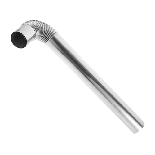 LIGIGWASH Edelstahl Schornsteinrohr Flexibel Bogen Hitzebeständiger Kamin Abgasrohr Vielseitig für Heizofen und Camping Leicht Installierbar Langlebig mit Feiner Verarbeitung von LIGIGWASH