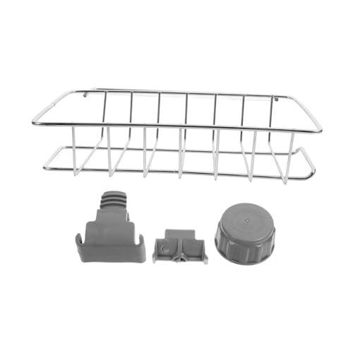 LIGIGWASH Edelstahl Schwammhalter für Küchenspüle Abnehmbares Platzsparendes Organizer Rack mit Haken Vielseitig Einsetzbar Robust und Einfach zu Reinigen Geeignet für Verschiedene von LIGIGWASH