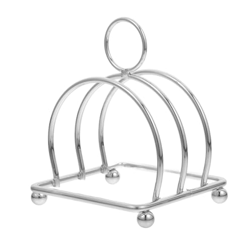 LIGIGWASH Edelstahl Toasthalter Rack Multifunktionaler Brotscheibenständer Platzsparendes Aufbewahrungsregal für Brot Bücher und Rezepte Stabiler Toasthalter für Küche und Bäckerei von LIGIGWASH