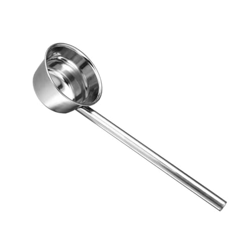 LIGIGWASH Edelstahl Wasserschöpfkelle mit Langem Griff Verdickte Metal Wasserkelle für Gartenbewässerung und Küchengebrauch Ergonomischer Stiel Leicht zu Reinigen von LIGIGWASH