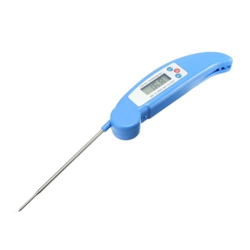 LIGIGWASH Faltbares Digitales Barbecue Thermometer mit Edelstahlsonde Präzise Messung LCD Display Automatische Abschaltung Schnelle Temperaturanzeige für Küche und Grill Blau LIGIGWASH Faltbares Digitales Barbecue Thermometer mit Edelstahlsonde Präzise Messung LCD Display Automatische Abschaltung Schnelle Temperaturanzeige für Küche und Grill Blau von LIGIGWASH