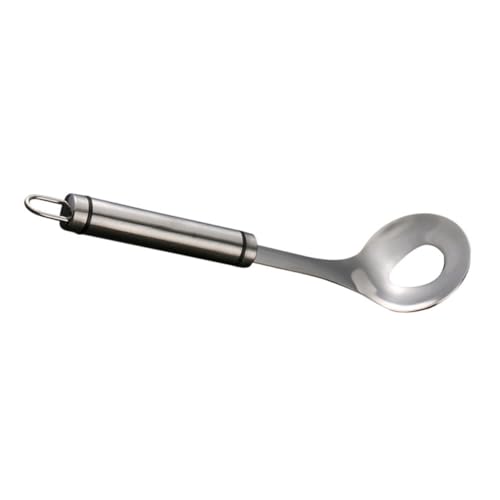 LIGIGWASH Fleischbällchen Löffel mit Langem Griff nicht Klebend Oval Geformt mit Abtropflöchern Manuelles Frikadellen Formwerkzeug Küchenhelfer aus Rostfreiem Stahl Teiliges von LIGIGWASH