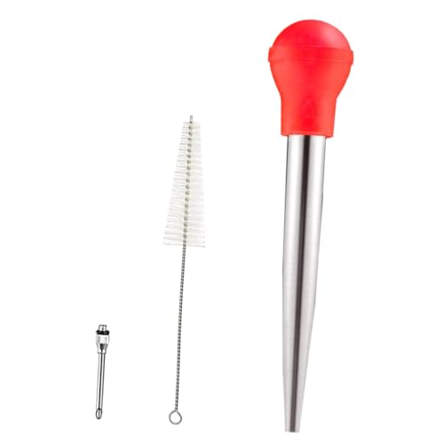 LIGIGWASH Fleischinjektor Rot Fleischspritze aus Hochwertigem Material Robust und Langlebig für Pökeln und Marinieren von Truthahn Schwein Rind Huhn für Grill Bbq Camping und Küche LIGIGWASH Fleischinjektor Rot Fleischspritze aus Hochwertigem Material Robust und Langlebig für Pökeln und Marinieren von Truthahn Schwein Rind Huhn für Grill Bbq Camping und Küche von LIGIGWASH