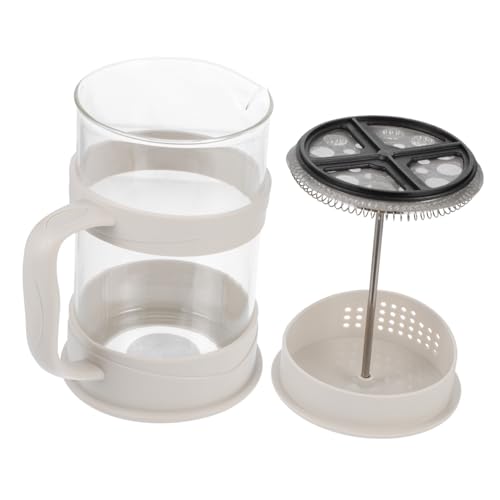 LIGIGWASH Glas Kaffeekanne mit Filter Presskanne für Kaffee und Tee Hitzebeständig Ergonomischer Hitze Griff Einfache Bedienung für Zuhause und Büro von LIGIGWASH