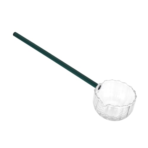 LIGIGWASH Glaslöffel Grün Vielseitiger Teelöffel und Suppenlöffel Langlebig Hitzebeständig Geeignet für Kaffee Tee Eiscreme Desserts Saucen und Getränke von LIGIGWASH