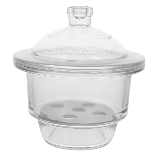 LIGIGWASH Glass Desiccator Jar Labor Exsikkator Vakuumglas Trockner mit Praktischem Lochlayout für Wissenschaftliche Experimente und Laboranwendungen aus Hochwertigem Glas von LIGIGWASH