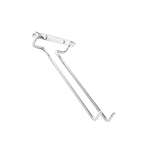 LIGIGWASH Hängender Weinglas Halter aus Einreihiges Regal für Weingläser Platzsparende Wandmontage für Bar Küche und Restaurant Stilvolle Präsentation Silber von LIGIGWASH