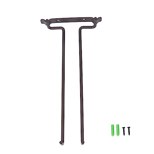 LIGIGWASH Hängender Weinglas Halter aus Einreihiges Weinglasregal zur Wandmontage Eleganter Stielglas Halter Antikem Bronze für Zuhause Büro Bar und Restaurant von LIGIGWASH