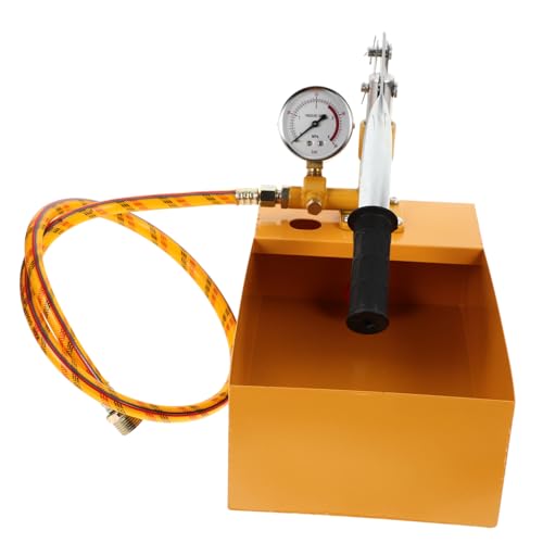 LIGIGWASH Handbetriebene Aluminium Hydrostatikpumpe Druckprüfpumpe Hydrauliktester für Wasser und Rohrleitungsdruckprüfung Robustes Testwerkzeug für Industrie und Bau von LIGIGWASH
