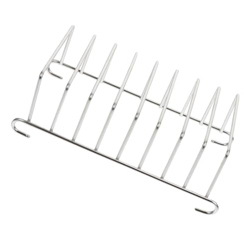 LIGIGWASH Heißluftfritteuse Toast Rack aus Multifunktionales Back und Dampfgestell für Air Fryer Zubehör Praktisch Langlebig und Leicht zu Reinigen von LIGIGWASH
