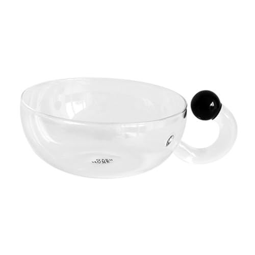 LIGIGWASH Hitzebeständiger Glas Kaffeebecher Modernes Design Leicht und Platzsparend für Kaffee Tee und Heiße Getränke im Haushalt und Büro von LIGIGWASH