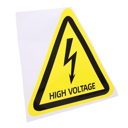 LIGIGWASH Hochspannung Warnaufkleber Selbstklebend Gelbes Dreieck Sicherheitszeichen Elektrische Schalttafel Etikett Für Innen Außen Gebrauch Widerstandsfähig Einfach Anzubringen LIGIGWASH Hochspannung Warnaufkleber Selbstklebend Gelbes Dreieck Sicherheitszeichen Elektrische Schalttafel Etikett Für Innen Außen Gebrauch Widerstandsfähig Einfach Anzubringen von LIGIGWASH
