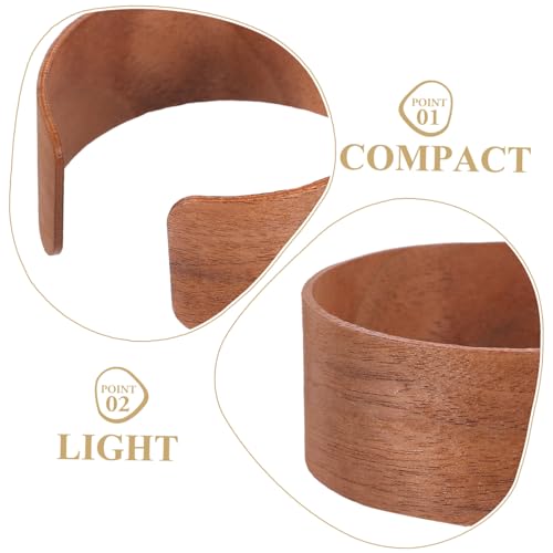 LIGIGWASH Holz Isolierhülle für Becher und Flaschen Robuste Hitzebeständige Tassenhülle mit Elegantem Holzdesign Vielseitiger Schutz für Kaffee Tee und Wasserflaschen für Zuhause und Büro von LIGIGWASH