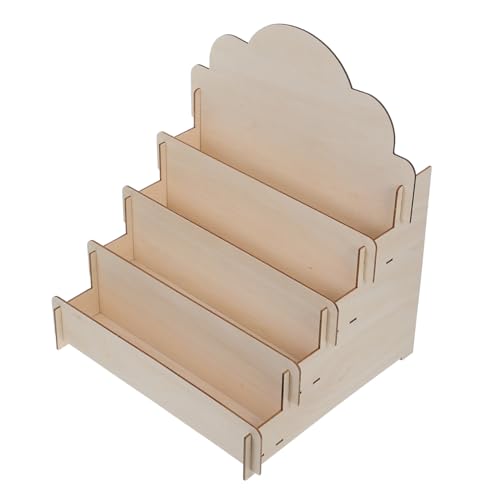 LIGIGWASH Holz Präsentationsständer Grußkarten Organizer mit Design Kompakt und Multifunktional für Schreibtisch Kosmetik und Postkarten Stabiler Holzständer für Büro Zuhause und von LIGIGWASH