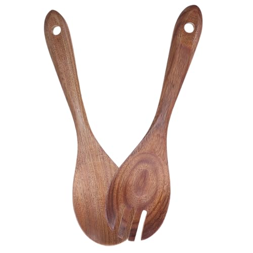 LIGIGWASH Holz Salatbesteck aus Naturholz Lange Griffe für Komfortables Servieren Kratzfrei Leicht zu Reinigen Elegantes Küchenzubehör für Salat Pasta und Dessert Geeignet für Zuhause und LIGIGWASH Holz Salatbesteck aus Naturholz Lange Griffe für Komfortables Servieren Kratzfrei Leicht zu Reinigen Elegantes Küchenzubehör für Salat Pasta und Dessert Geeignet für Zuhause und von LIGIGWASH