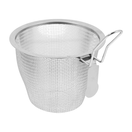 LIGIGWASH Hot Pot Siebkörbe Nudelkorb Zum Kochen Drahtgeflechtsieb Drahtgeflechtkorb Maschensieb Netzkorb Nudelkorb Nudelsieb Mit Griff Silber Edelstahl von LIGIGWASH