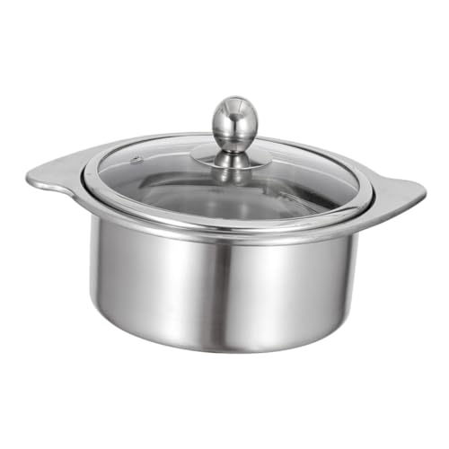 LIGIGWASH Hotpot Topf mit Trennwand Dickwandiger Suppentopf für Induktionsherd Schnelles Kochen Geschmacksgetrenntes Design Langlebiger Gastronomie Kochgeschirr von LIGIGWASH