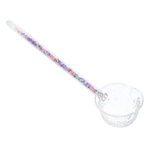LIGIGWASH Japanischer Teelöffel aus Hochwertigem Glas Fassungsvermögen Langstielig und Handlich zum Servieren und Rühren von Losem Tee Kaffee und Desserts Praktisches Tee Zubehör für Alltag von LIGIGWASH