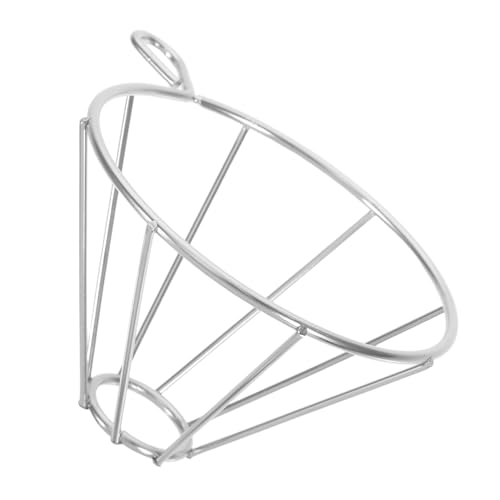 LIGIGWASH Kaffeefilter Trichter Aus Edelstahl Robuster Kaffeetropfer Mit Halterung Für Papierfilter Praktischer Filterständer Für Zuhause Und Langlebig Und Einfach Zu Reinigen von LIGIGWASH