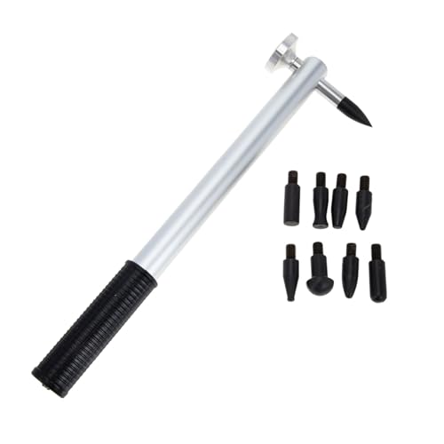 LIGIGWASH Karosserie Reparaturhammer mit Austauschbaren Köpfen Hoher Härte Autobeulen Reparatur Werkzeug Schlaghammer mit Rutschfestem Griff Geeignet für Dellenentfernung und von LIGIGWASH