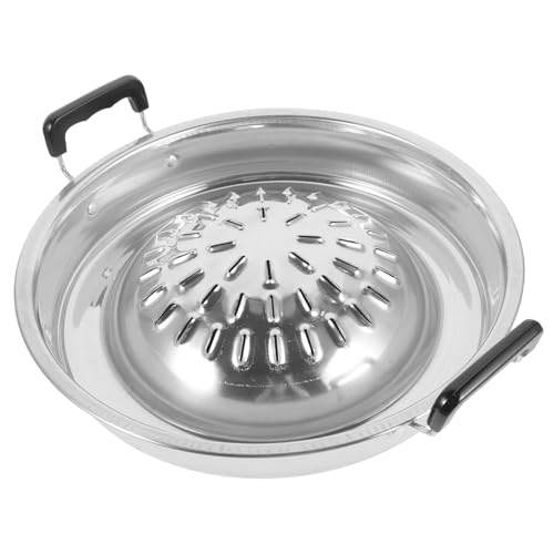 LIGIGWASH Korean Bbq Grillpfanne Multifunktionale Grillplatte für Outdoor Robust und Tragbar mit Komfortablen Doppelgriffen Gleichmäßige Wärmeverteilung für Perfektes Grillen von LIGIGWASH