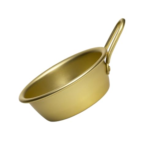 LIGIGWASH Koreanische Aluminiumschüssel mit Griff Umweltfreundlich Geruchsneutral Vielseitig für Reiswein Restaurant Barbecue und Koreanische Küche Stilvolles Tischgeschirr von LIGIGWASH