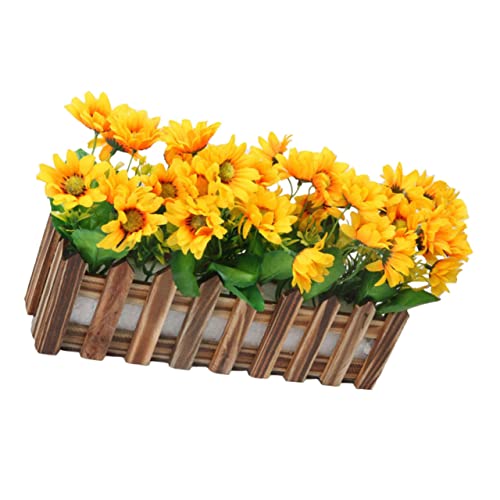 LIGIGWASH Künstliche Sonnenblumen Dekoration Realistisch Kleine Kunstblumen für Büro Hochzeit Party Natürlicher Look Pflegeleicht Langlebig von LIGIGWASH