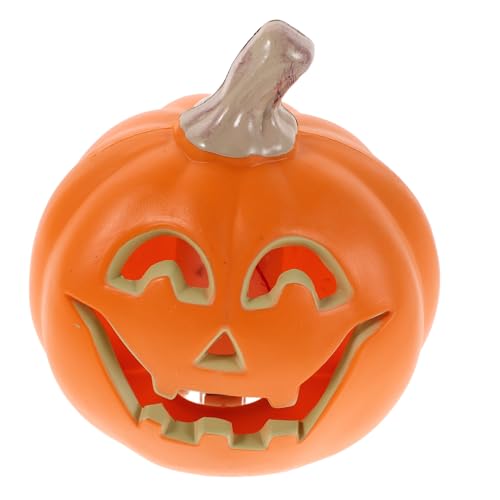 LIGIGWASH LED Beleuchtete Halloween Kürbisdekoration Kunststoff Jack O Lantern Leuchte Vielseitig für Innen Außen Gruselige Stimmung für Party Büro Garten Halloween Fenster Laden-deko ohne von LIGIGWASH